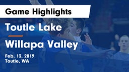 Toutle Lake  vs Willapa Valley  Game Highlights - Feb. 13, 2019