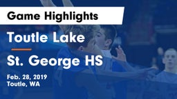 Toutle Lake  vs St. George HS Game Highlights - Feb. 28, 2019