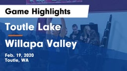 Toutle Lake  vs Willapa Valley  Game Highlights - Feb. 19, 2020