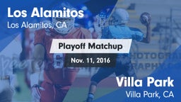 Matchup: Los Alamitos High vs. Villa Park  2016