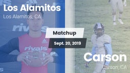Matchup: Los Alamitos High vs. Carson  2019