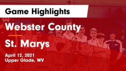 Webster County  vs St. Marys  Game Highlights - April 12, 2021