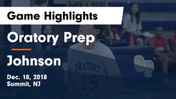 Oratory Prep  vs Johnson  Game Highlights - Dec. 18, 2018