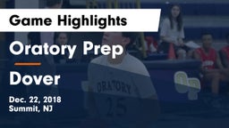 Oratory Prep  vs Dover  Game Highlights - Dec. 22, 2018
