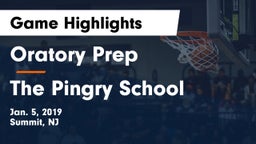 Oratory Prep  vs The Pingry School Game Highlights - Jan. 5, 2019