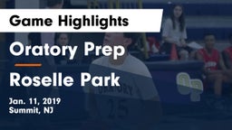 Oratory Prep  vs Roselle Park  Game Highlights - Jan. 11, 2019