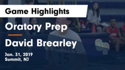 Oratory Prep  vs David Brearley Game Highlights - Jan. 31, 2019