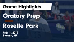 Oratory Prep  vs Roselle Park  Game Highlights - Feb. 1, 2019