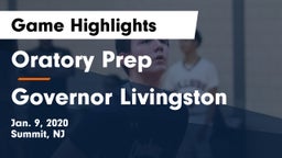 Oratory Prep  vs Governor Livingston  Game Highlights - Jan. 9, 2020