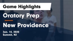 Oratory Prep  vs New Providence  Game Highlights - Jan. 14, 2020