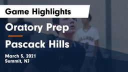 Oratory Prep  vs Pascack Hills  Game Highlights - March 5, 2021