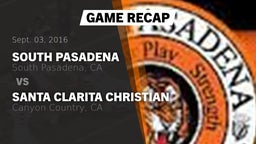 Recap: South Pasadena  vs. Santa Clarita Christian  2016