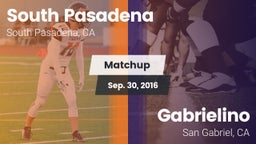 Matchup: South Pasadena High vs. Gabrielino  2016