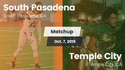 Matchup: South Pasadena High vs. Temple City  2016