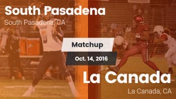 Matchup: South Pasadena High vs. La Canada  2016
