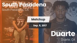 Matchup: South Pasadena High vs. Duarte  2017