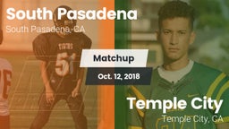 Matchup: South Pasadena High vs. Temple City  2018