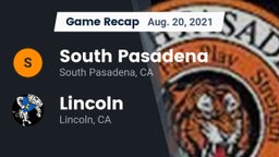 Recap: South Pasadena  vs. 	Lincoln  2021