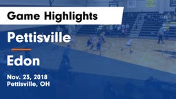 Pettisville  vs Edon  Game Highlights - Nov. 23, 2018