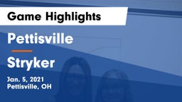 Pettisville  vs Stryker  Game Highlights - Jan. 5, 2021