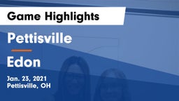 Pettisville  vs Edon  Game Highlights - Jan. 23, 2021