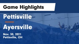 Pettisville  vs Ayersville  Game Highlights - Nov. 30, 2021