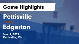 Pettisville  vs Edgerton  Game Highlights - Jan. 9, 2021