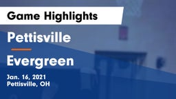 Pettisville  vs Evergreen  Game Highlights - Jan. 16, 2021