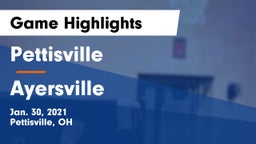 Pettisville  vs Ayersville  Game Highlights - Jan. 30, 2021