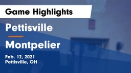 Pettisville  vs Montpelier  Game Highlights - Feb. 12, 2021