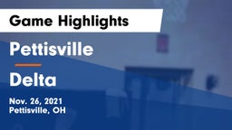 Pettisville  vs Delta  Game Highlights - Nov. 26, 2021