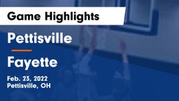 Pettisville  vs Fayette  Game Highlights - Feb. 23, 2022