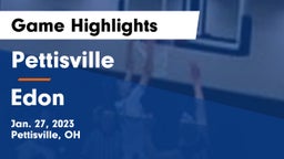 Pettisville  vs Edon  Game Highlights - Jan. 27, 2023
