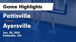 Pettisville  vs Ayersville  Game Highlights - Jan. 28, 2023