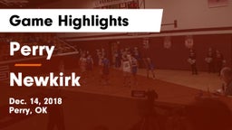 Perry  vs Newkirk  Game Highlights - Dec. 14, 2018