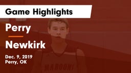 Perry  vs Newkirk  Game Highlights - Dec. 9, 2019