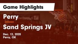 Perry  vs Sand Springs JV Game Highlights - Dec. 12, 2020