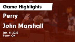 Perry  vs John Marshall  Game Highlights - Jan. 8, 2022