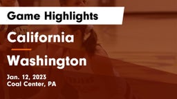 California  vs Washington  Game Highlights - Jan. 12, 2023