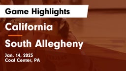 California  vs South Allegheny  Game Highlights - Jan. 14, 2023