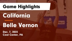 California  vs Belle Vernon  Game Highlights - Dec. 7, 2023