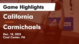 California  vs Carmichaels  Game Highlights - Dec. 18, 2023