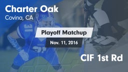 Matchup: Charter Oak High vs. CIF 1st Rd 2016