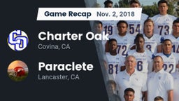 Recap: Charter Oak  vs. Paraclete  2018