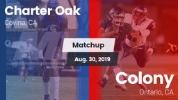 Matchup: Charter Oak High vs. Colony  2019