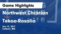 Northwest Christian  vs Tekoa-Rosalia  Game Highlights - Jan 13, 2017
