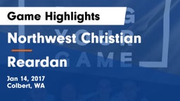 Northwest Christian  vs Reardan  Game Highlights - Jan 14, 2017