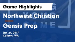 Northwest Christian  vs Gensis Prep Game Highlights - Jan 24, 2017