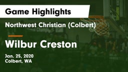Northwest Christian  (Colbert) vs Wilbur Creston Game Highlights - Jan. 25, 2020