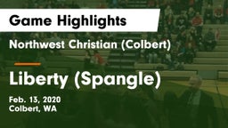 Northwest Christian  (Colbert) vs Liberty  (Spangle) Game Highlights - Feb. 13, 2020